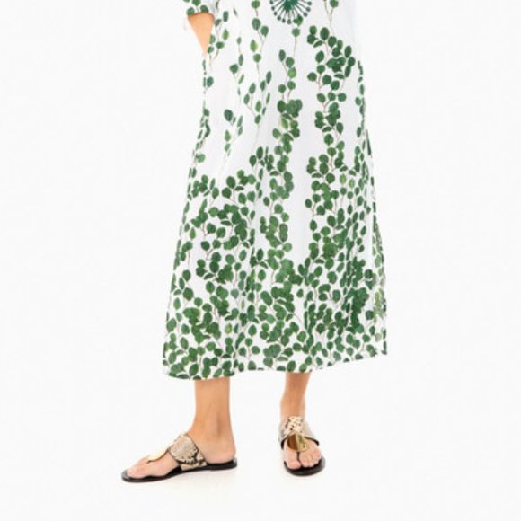 NWT Tory Burch® Patos Snakeskin-Embossed Leather Thong Sandals - Picture 7 of 10